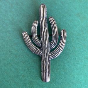 JAMES AVERY Sterling Saguaro Cactus Pin/Brooch